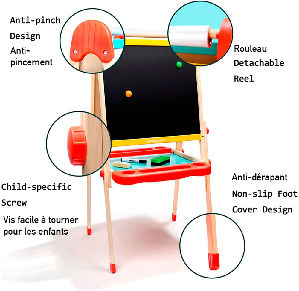 Top Bright - Deluxe Standing Art Easel 120387