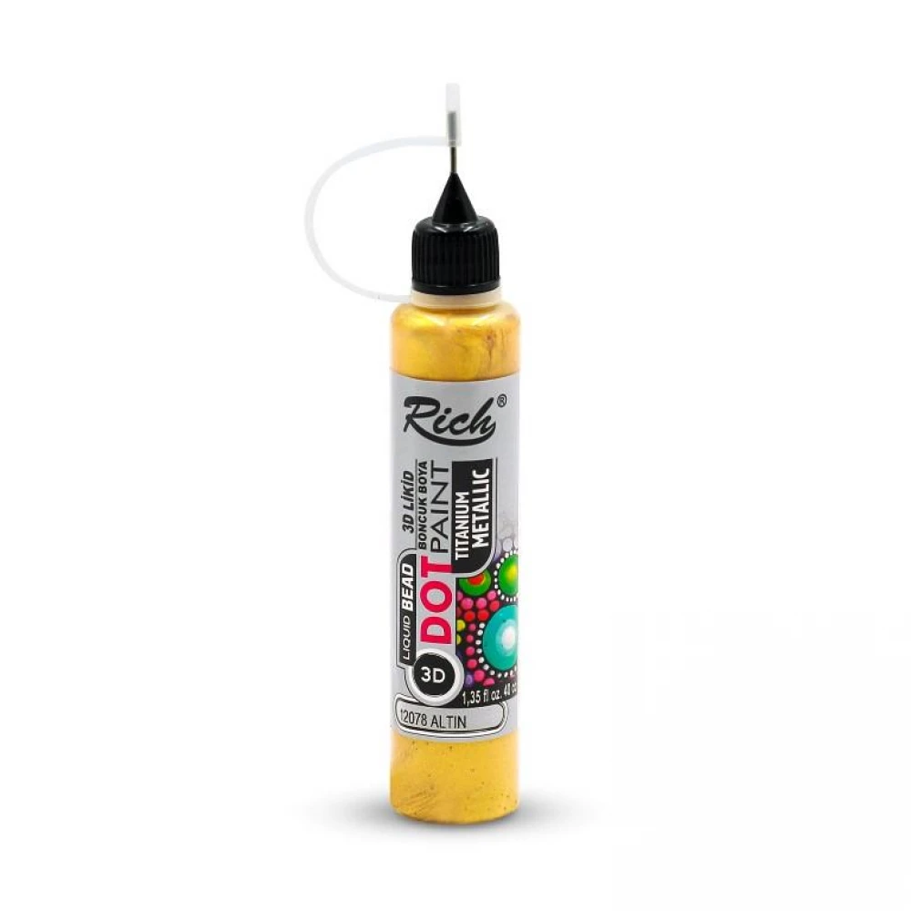 Rich - Dot Paint Metallic Gold 3D 40ml 12078