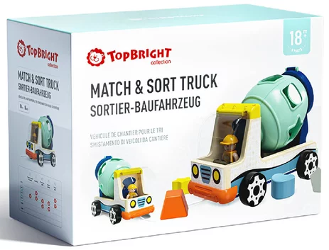 Top Bright - Match & Sort Betonmixer Vormenstoof 121095