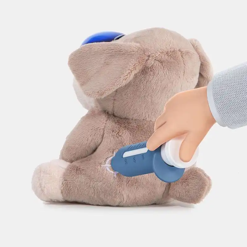 Top Bright - Care Pets Dr. Dog Λούτρινο Διαδραστικό Σκυλάκι με Ξύλινο Βαλιτσάκι Κτηνιάτρου 121170