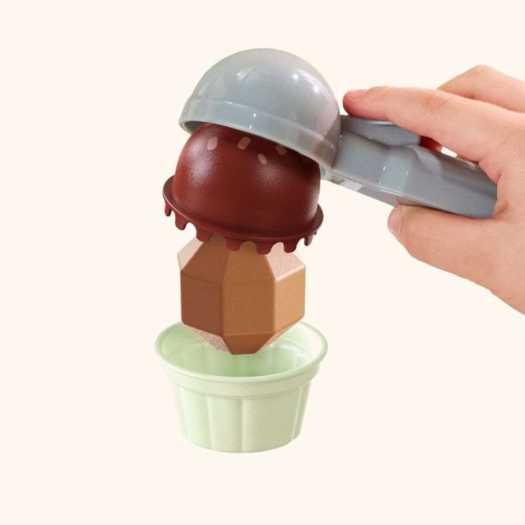 Top Bright - Montessori Ice Cream Boutique – Ξύλινο Σετ Παγωτατζίδικο 121203