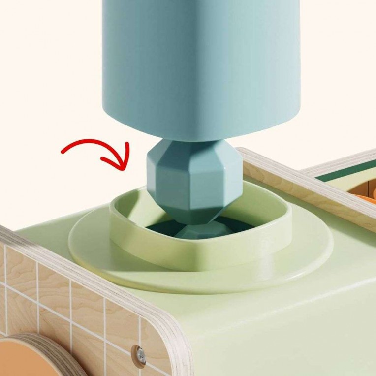 Top Bright - Montessori Ice Cream Boutique – Ξύλινο Σετ Παγωτατζίδικο 121203