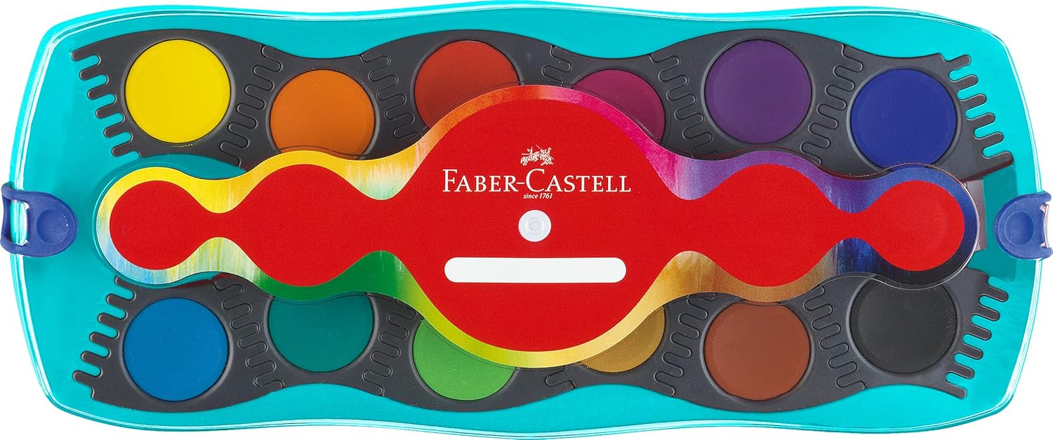 Faber Castell - Νερομπογιές Ακουαρέλας Connector 12 Χρώματα 125003