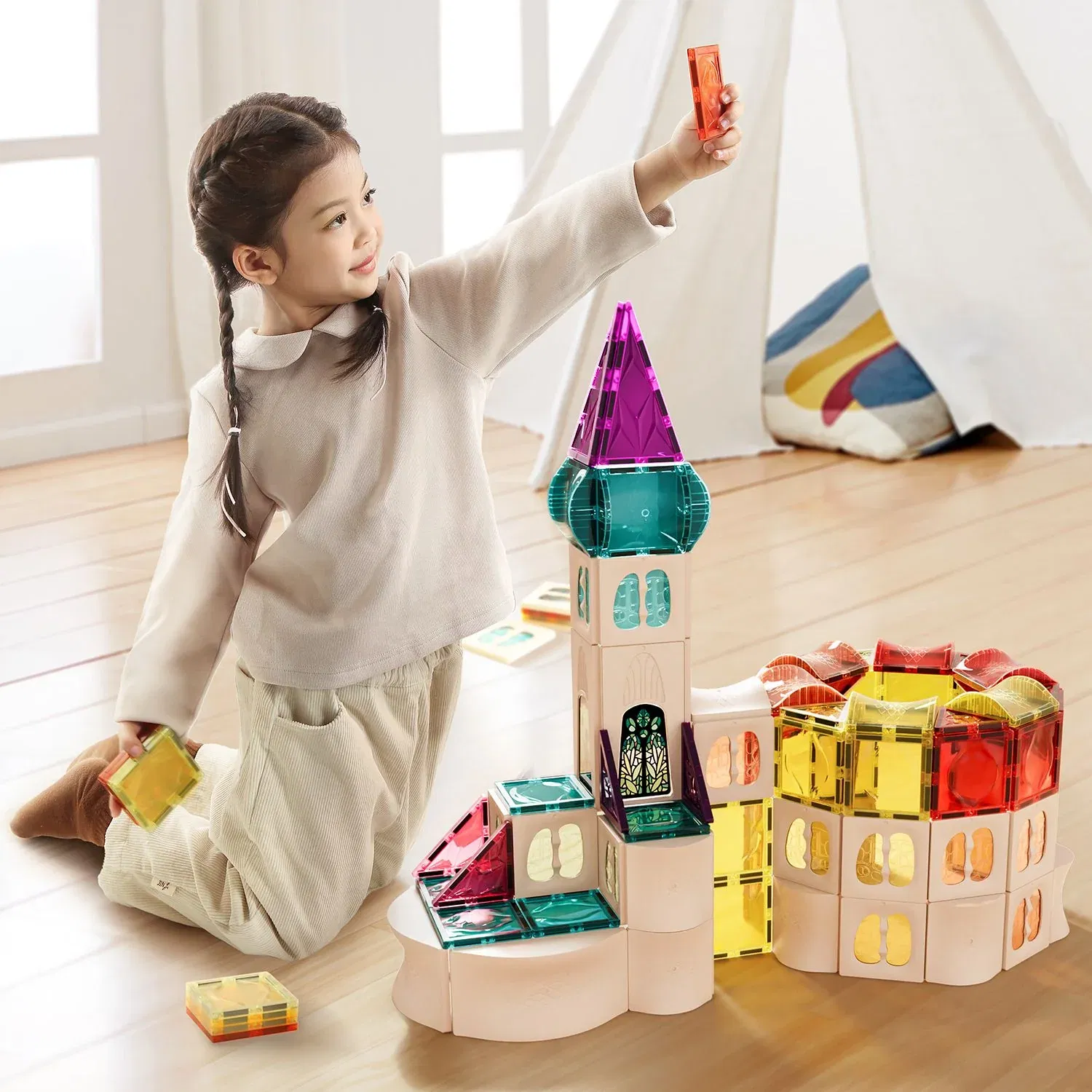 Top Bright - Σετ Κατασκευής Με Μαγνητικά Πλακίδια 64τεμ. 129226