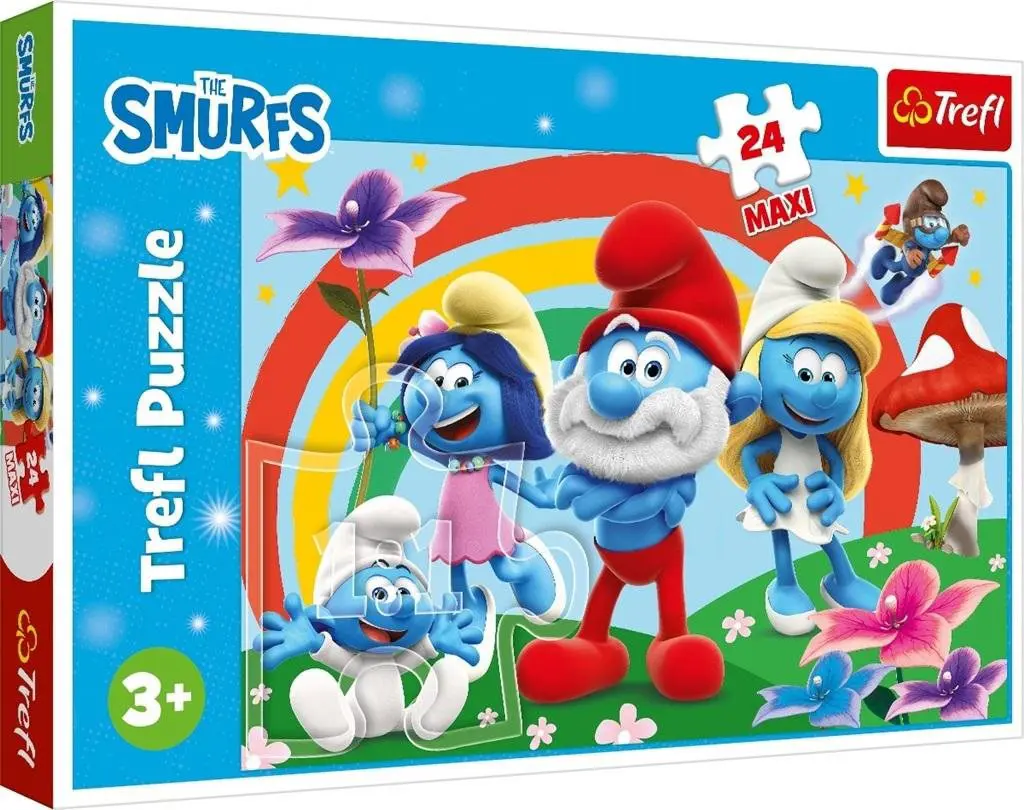 Trefl - Puzzle Maxi, The Smurfs 24 Pcs 14374 Trefl - Puzzle Maxi, The Smurfs 24 Pcs 14374