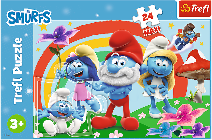 Trefl - Puzzle Maxi, The Smurfs 24 Pcs 14374 Trefl - Puzzle Maxi, The Smurfs 24 Pcs 14374