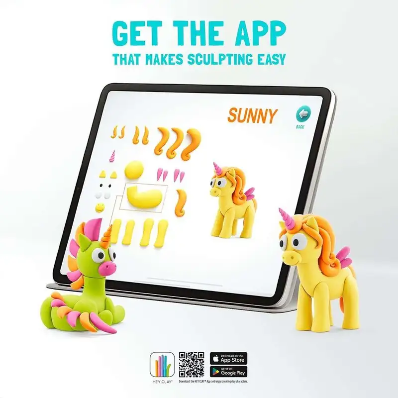 Hey Clay - Rainbow Unicorns 15028