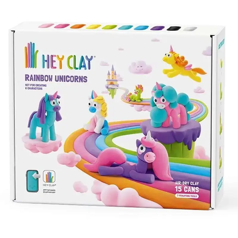Hey Clay - Rainbow Unicorns 15028