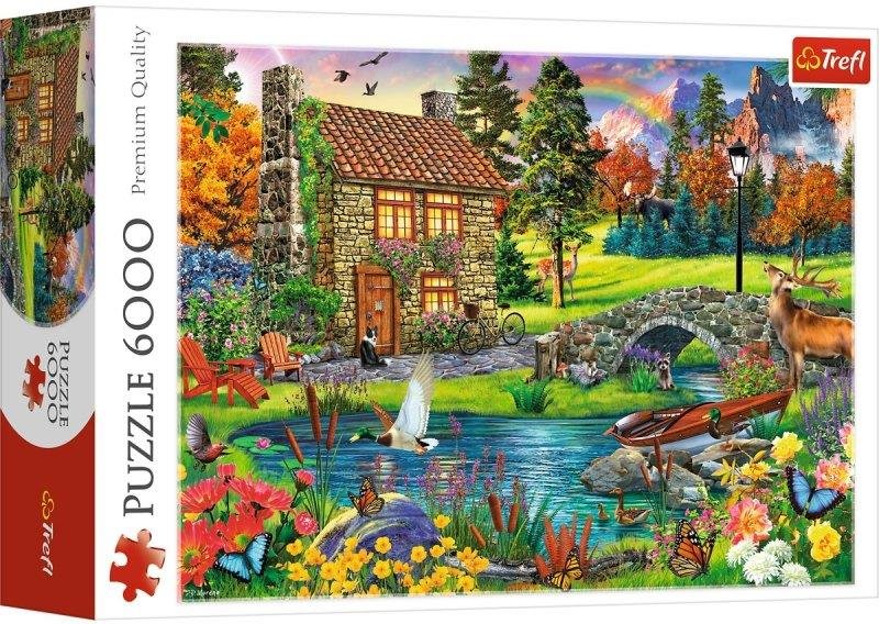 Trefl - Puzzle, Cottage in the Mountains 6000 Pcs 65006