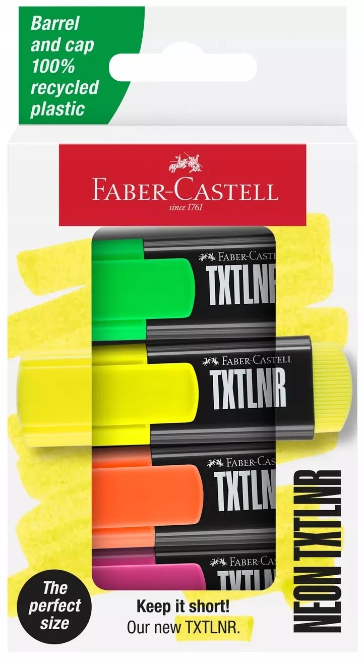 Faber Castell - Μαρκαδόροι Υπογράμμισης Fluo 4τεμ 154204