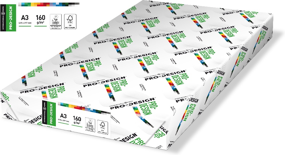 Sylvamo - Χαρτί Εκτύπωσης Pro-Design Λευκό A3 160gr 250 Φύλλα (1 Δεσμίδα) 15486