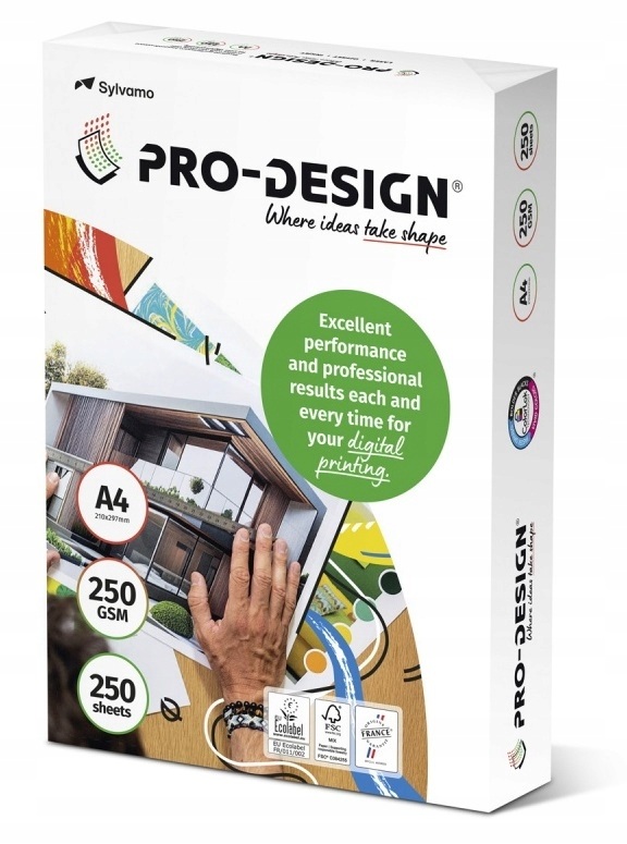 Sylvamo - Χαρτί Εκτύπωσης Pro-Design Λευκό A4 250gr 250 Φύλλα (1 Δεσμίδα) 15507