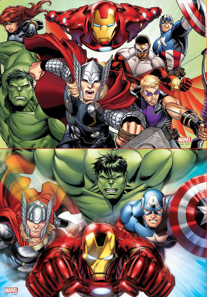 Educa - 2 In 1 Puzzle Avengers 48/48 Pcs 15932