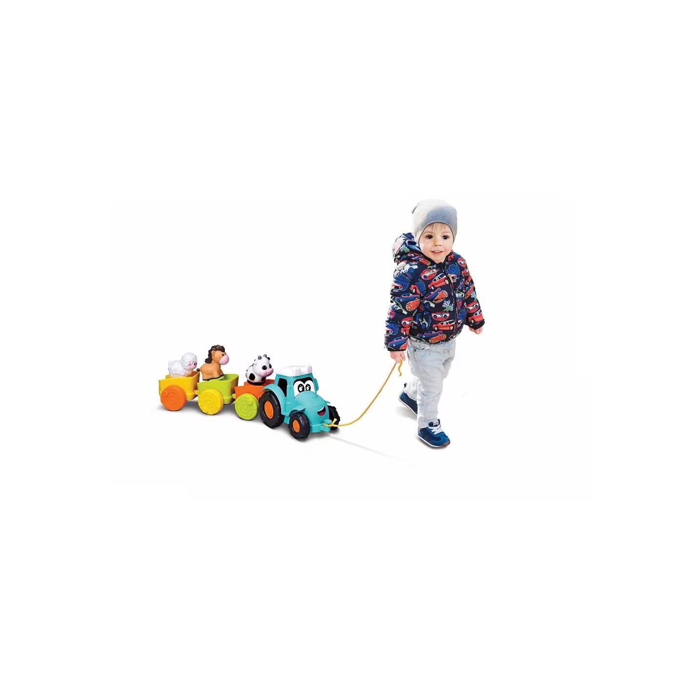 Bburago - Pull Along, Farm Tractor 16-89027