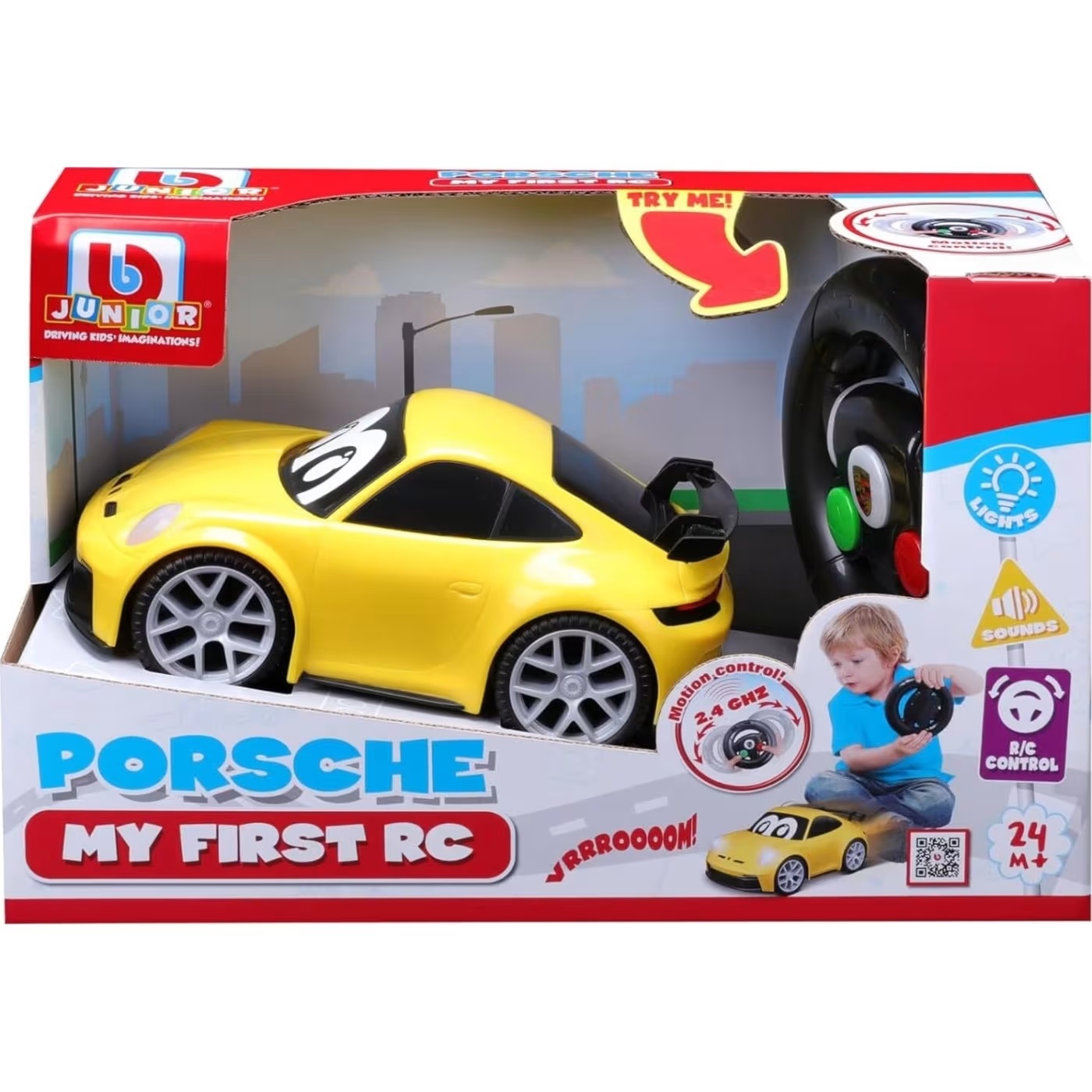 Bburago Junior - Τηλεκατευθυνόμενο My First RC, Porsche 16-92015