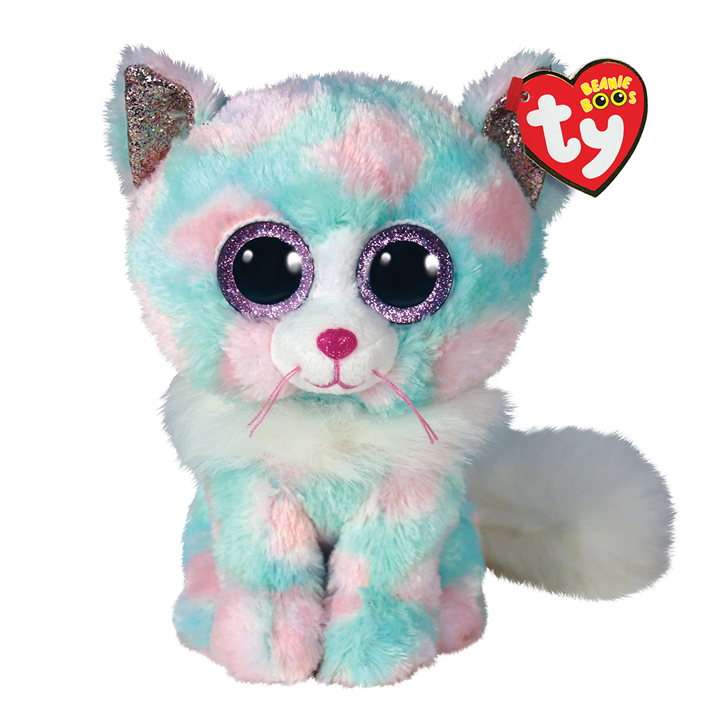 TY - Beanie Boos, Opal Χνουδωτή Γατούλα Παστέλ 15εκ 1607-36376