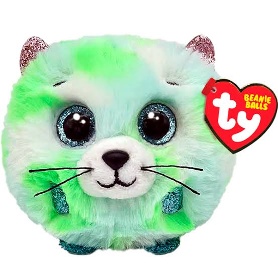 TY - Beanie Balls Gilly, Evie Χνουδωτή Γατούλα Πράσινη 1607-42537