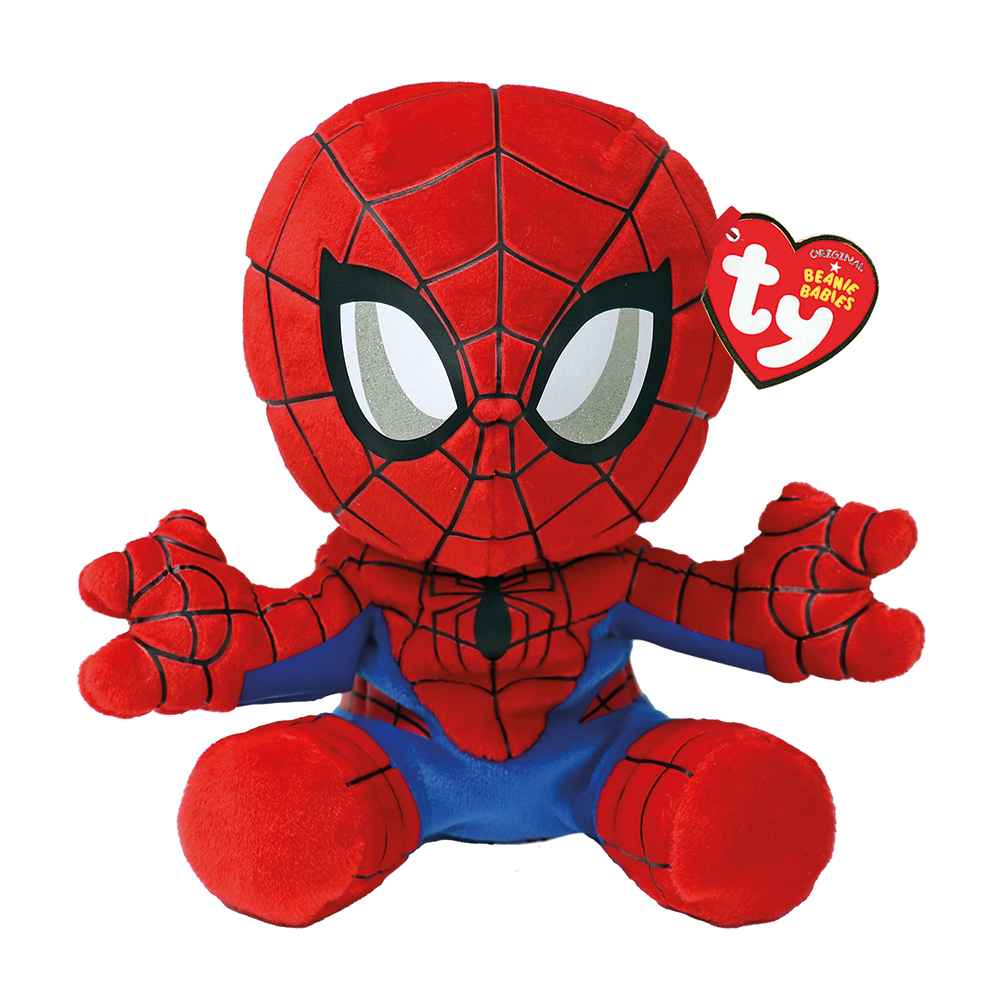 TY - Beanie Babies, Χνουδωτό Spiderman 15εκ 1607-44007