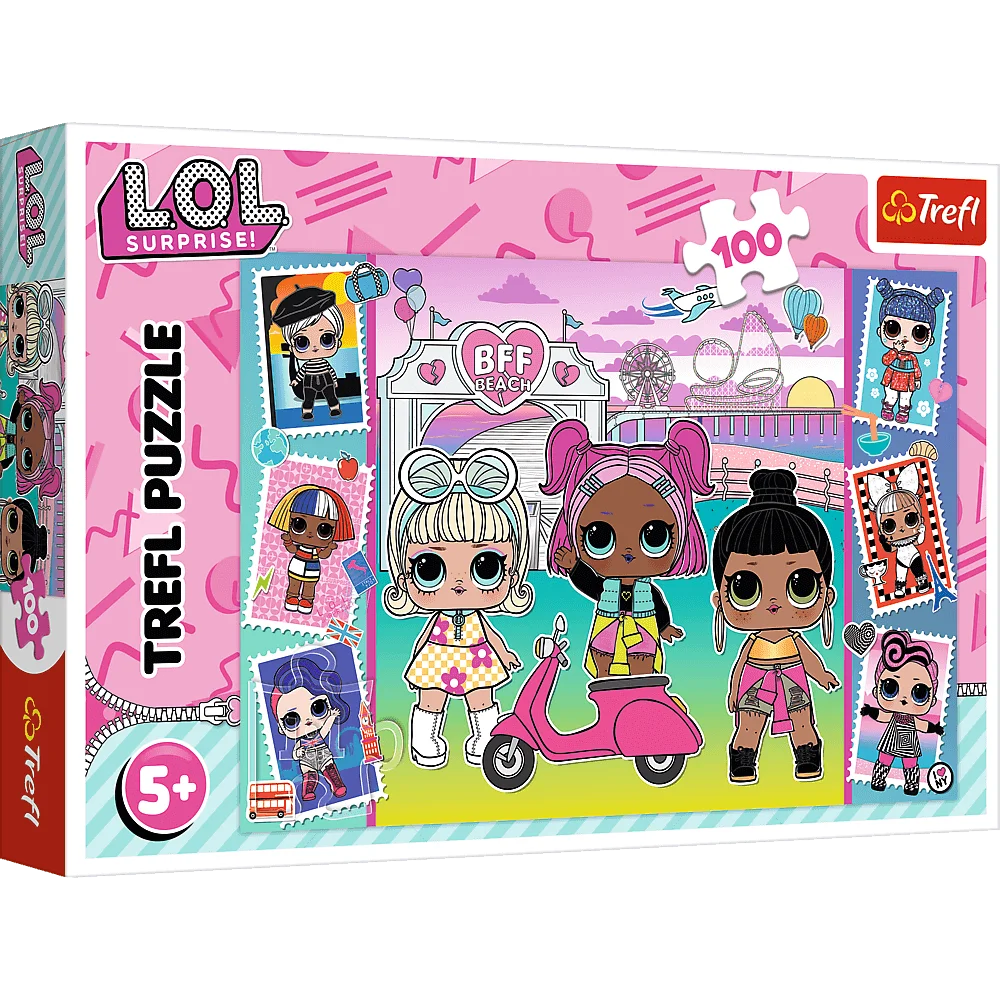 Trefl - Puzzle L.O.L, Photos Of The Dolls 100 Pcs 16443