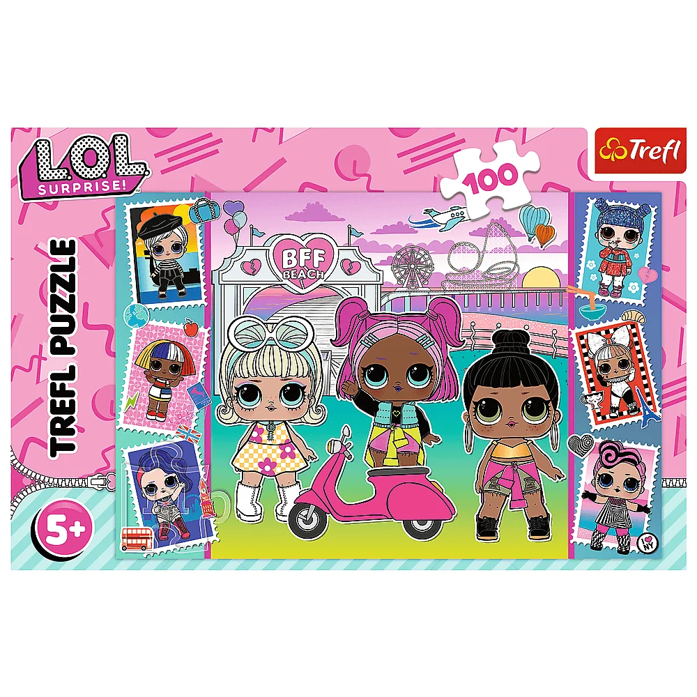 Trefl - Puzzle L.O.L, Photos Of The Dolls 100 Pcs 16443