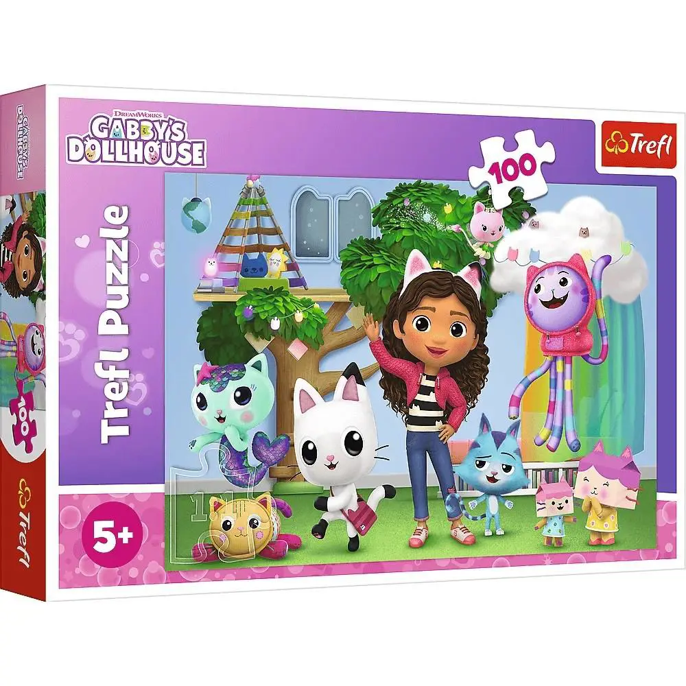 Trefl - Puzzle Gabby Dollhouse 100 Pcs 16464