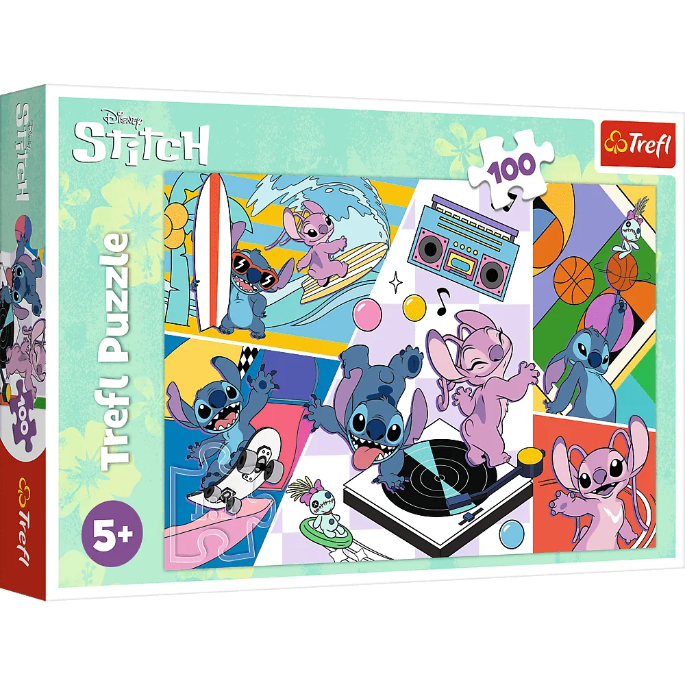 Trefl - Puzzle Stitch, Lilo & Stitch Memories 100 Pcs 16473