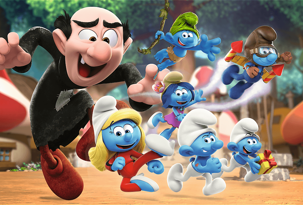 Trefl - Puzzle Papa Smurf's lessons 100 Pcs 16481