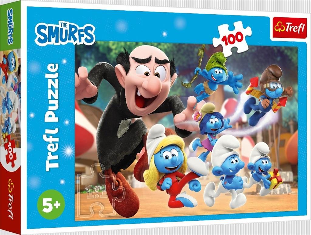 Trefl - Puzzle Papa Smurf's lessons 100 Pcs 16481