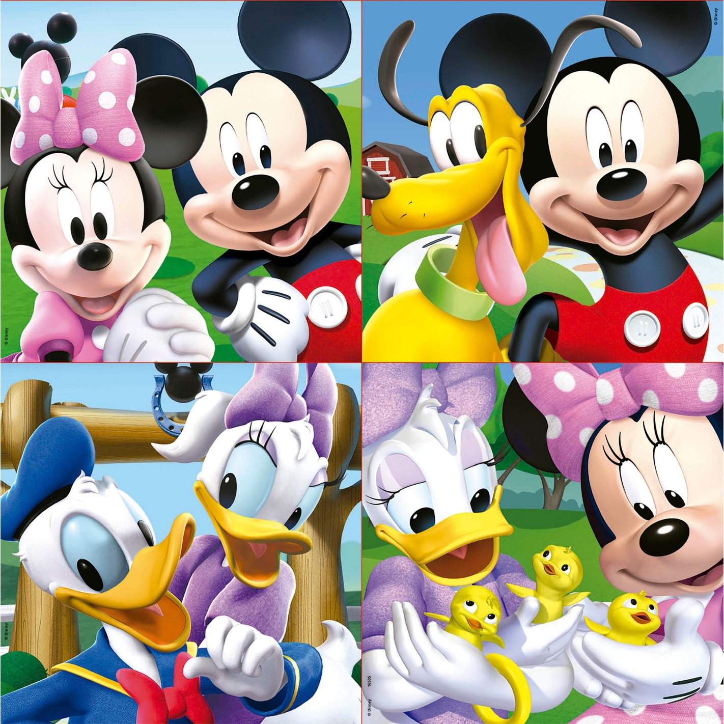 Educa - 4 In 1 Puzzle Progressive, Mickey Mouse 12/16/20/25 Pcs 16505