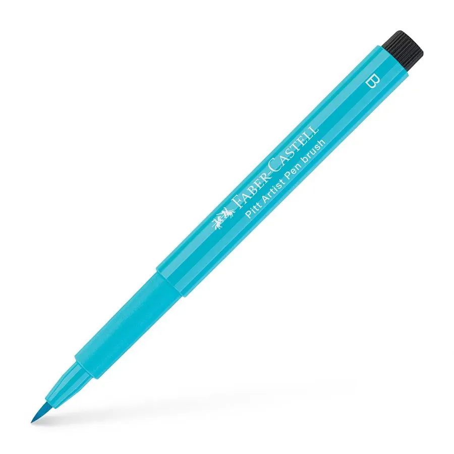 Faber Castell - Pitt Artist Pen Brush, Light Cobalt Turquoise (154) 167454