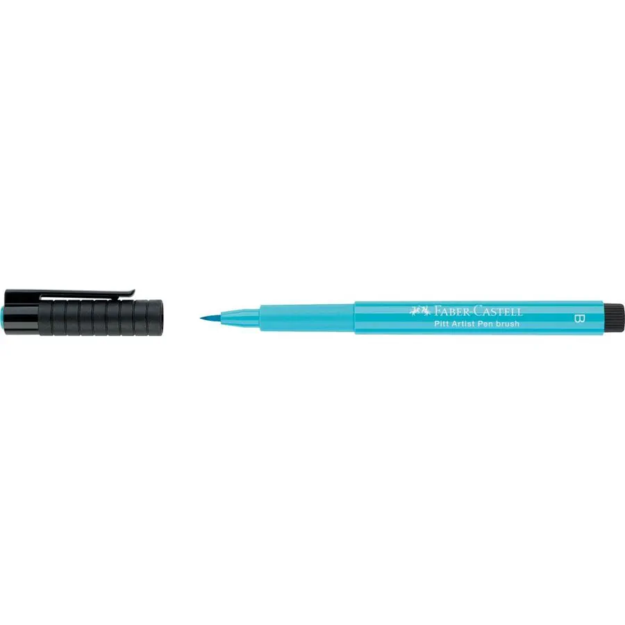 Faber Castell - Pitt Artist Pen Brush, Light Cobalt Turquoise (154) 167454