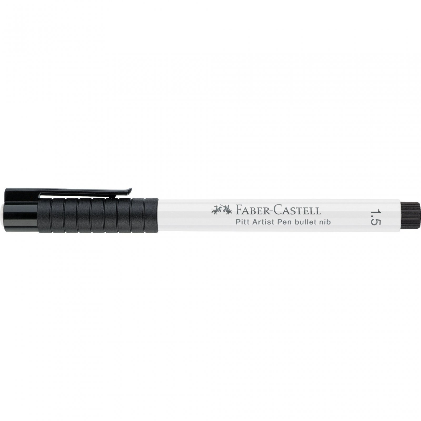 Faber Castell - Μαρκαδοράκι Σινικής Μελάνης Pitt Artist 1.5 mm White 167893