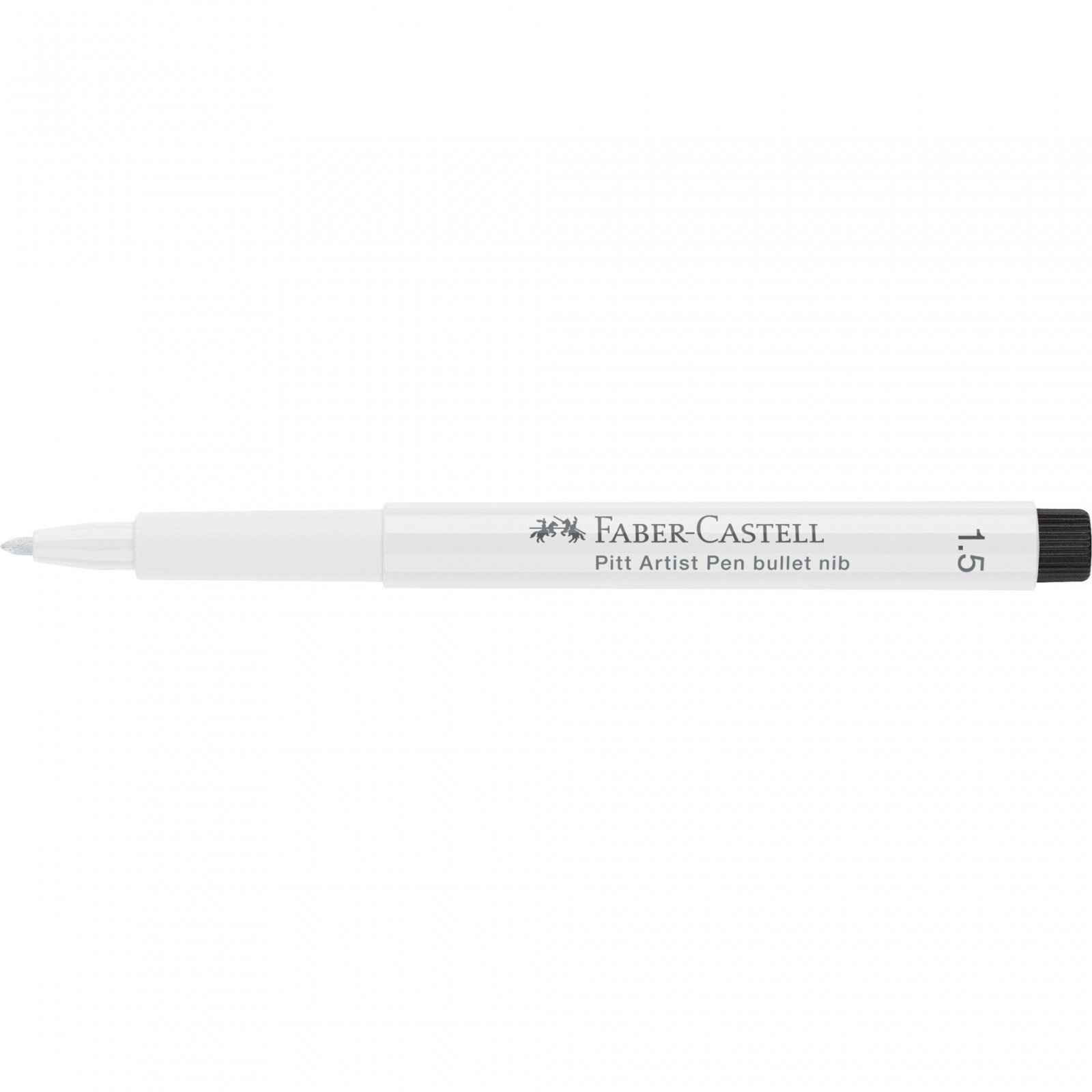 Faber Castell - Μαρκαδοράκι Σινικής Μελάνης Pitt Artist 1.5 mm White 167893