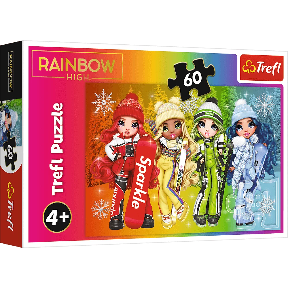 Trefl - Puzzle Rainbow High, Joyful Dolls 60 Pcs 17380