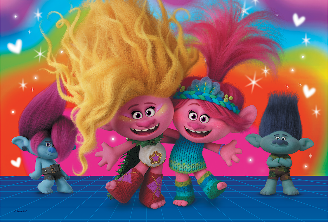 Trefl - Puzzle  Friendly Trolls 60 Pcs 17386