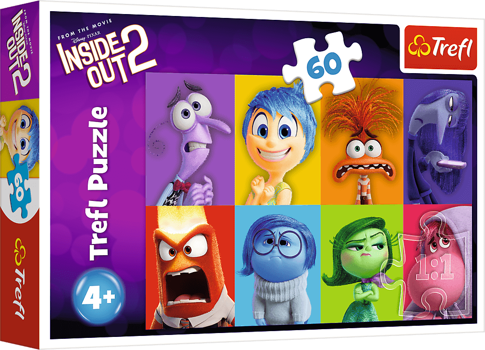 Trefl - Puzzle Inside Out 2: Know Your Emotions 60 Pcs 17397
