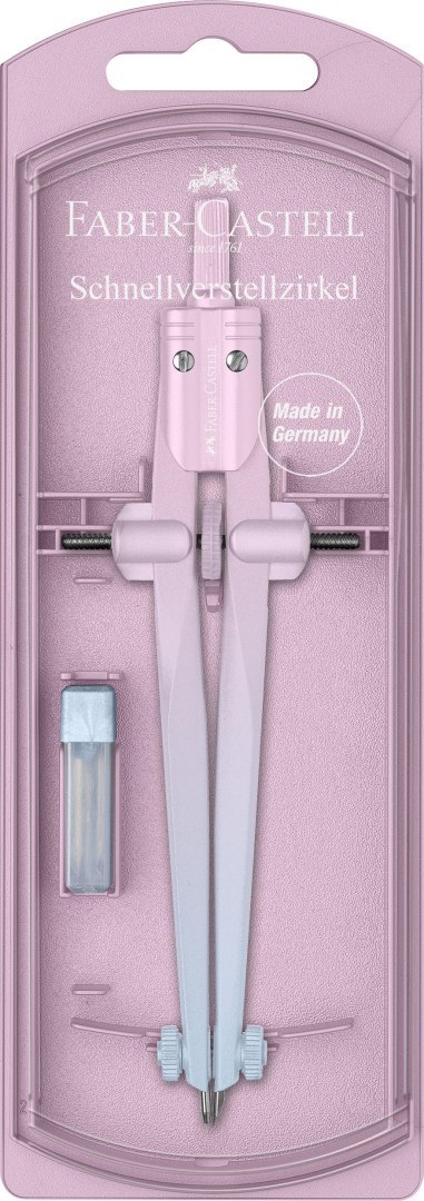 Faber Castell – Διαβήτης Quick Set Compass Flow, Pink 174556