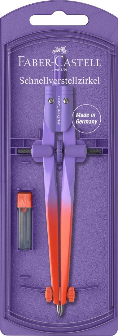 Faber Castell – Διαβήτης Quick Set Compass Flow, Purple 174556