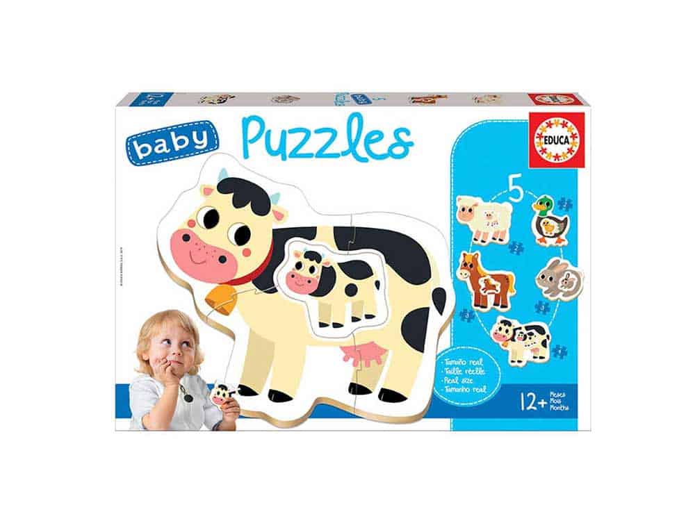 Educa - Baby Puzzle, Farm 2/2/3/3/4 Pcs 17574