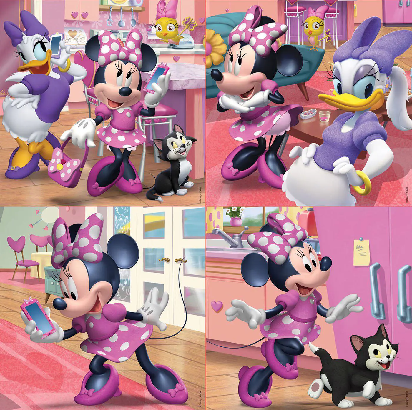 Educa - 4 In 1 Puzzle Minnie Happy Helper 12/16/20/25 Pcs 17630