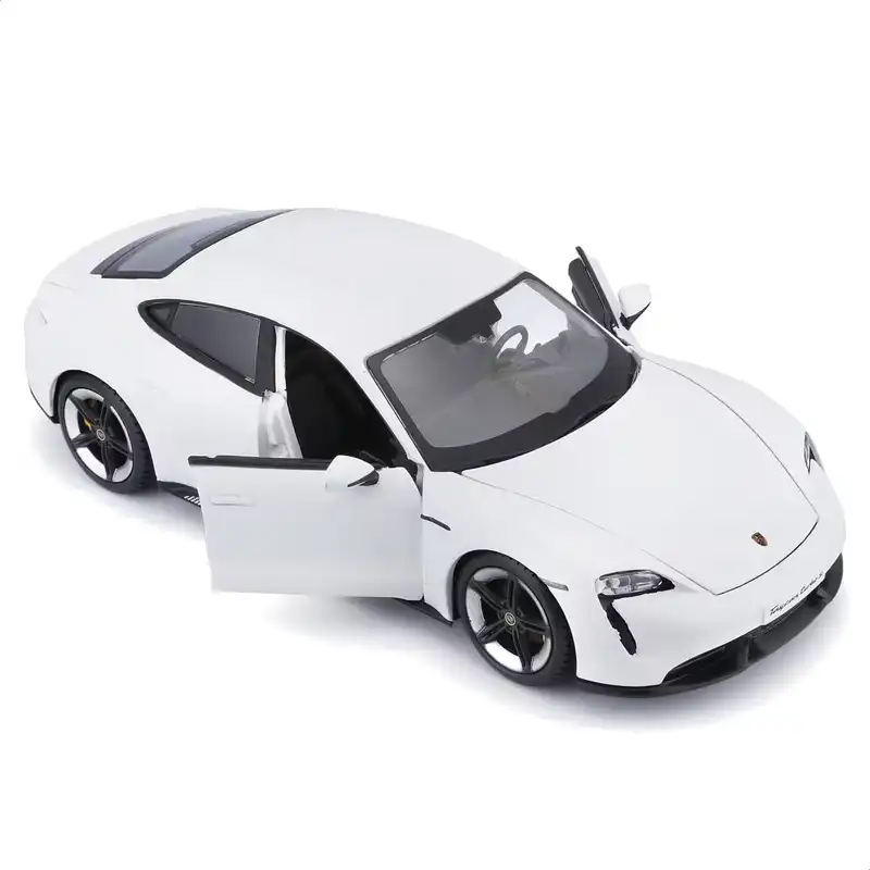 Bburago - 1:24, Porsche Taycan Turbo S, White 18-21098