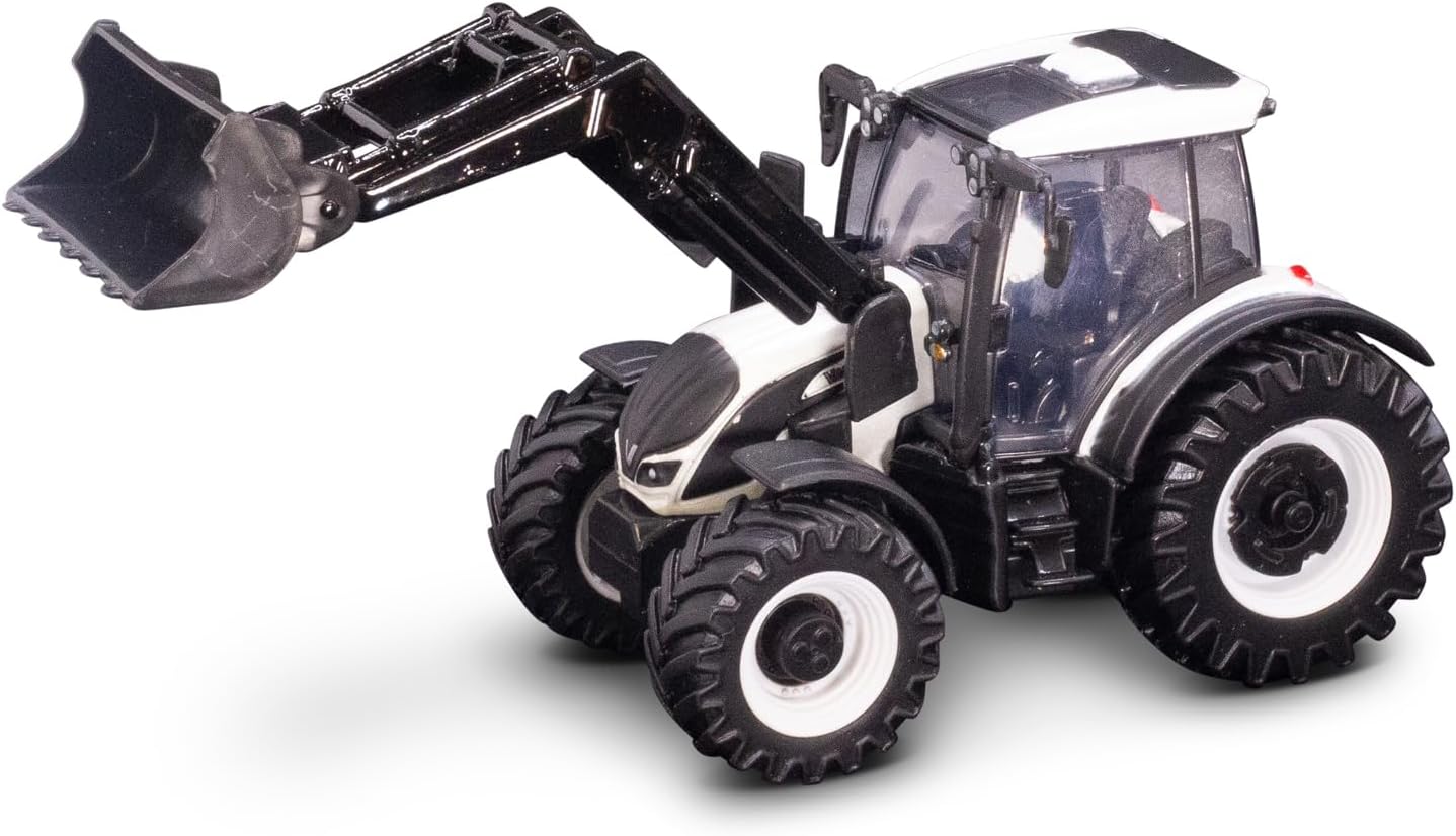 Bburago - Farmland, Valtra N174 Tractor Front Loader 2017 - White Black 18-31638 (18-31630)