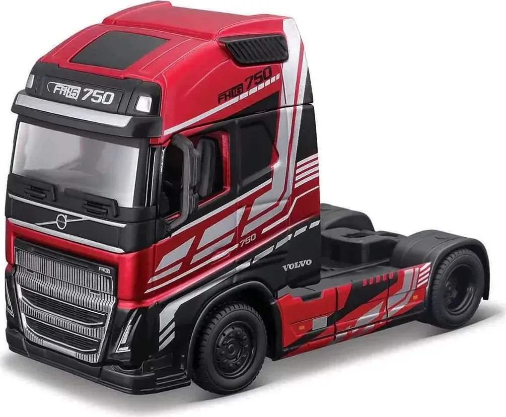Burago – 1:43 Haulers Custon Cabs, Volvo FH16 Globetrotter 750 XXL Red 18-32203 (18-32200)