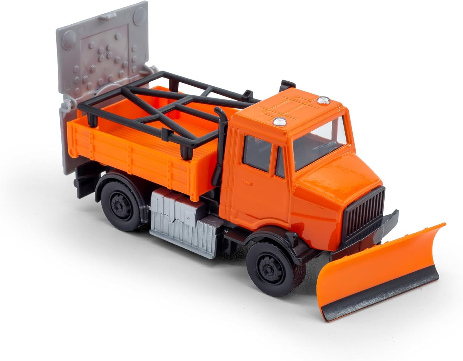 Bburago - Municipal Vehicle, Road Security With Snow Plough & Signal Board 18-32263
