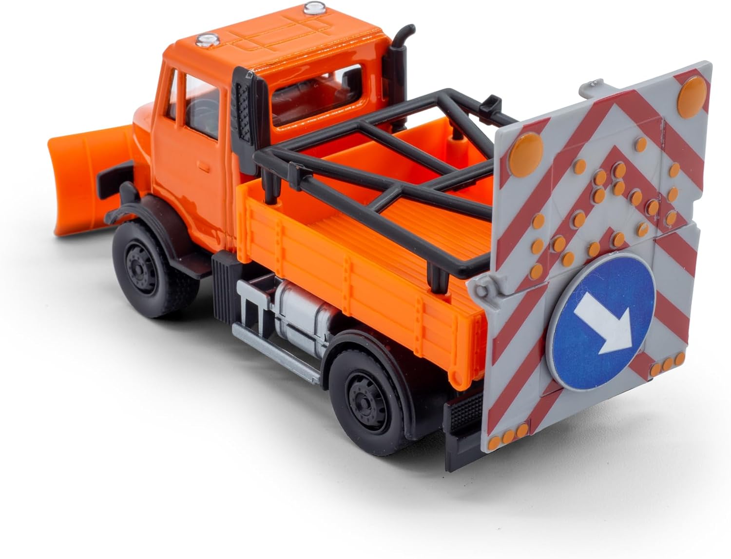 Bburago - Municipal Vehicle, Road Security With Snow Plough & Signal Board 18-32263