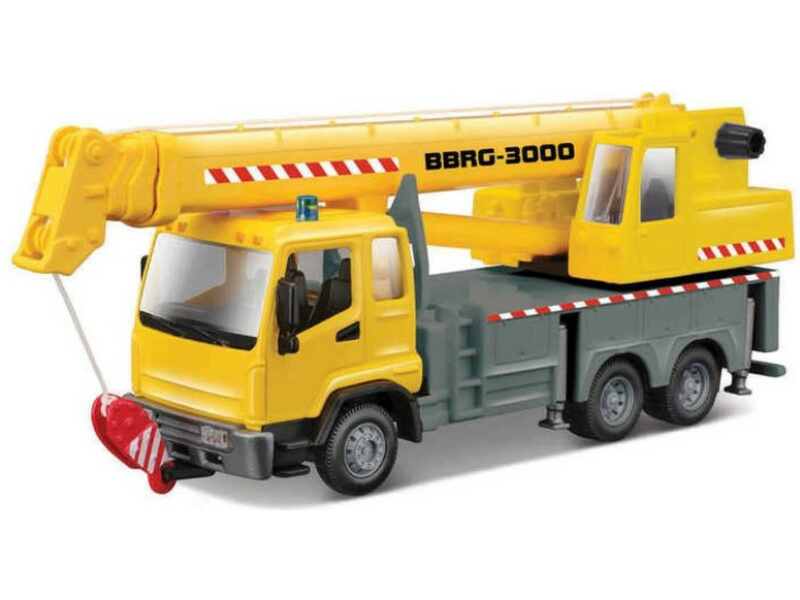 Bburago - Municipal Vehicle, Construction Truck With Crane 18-32265