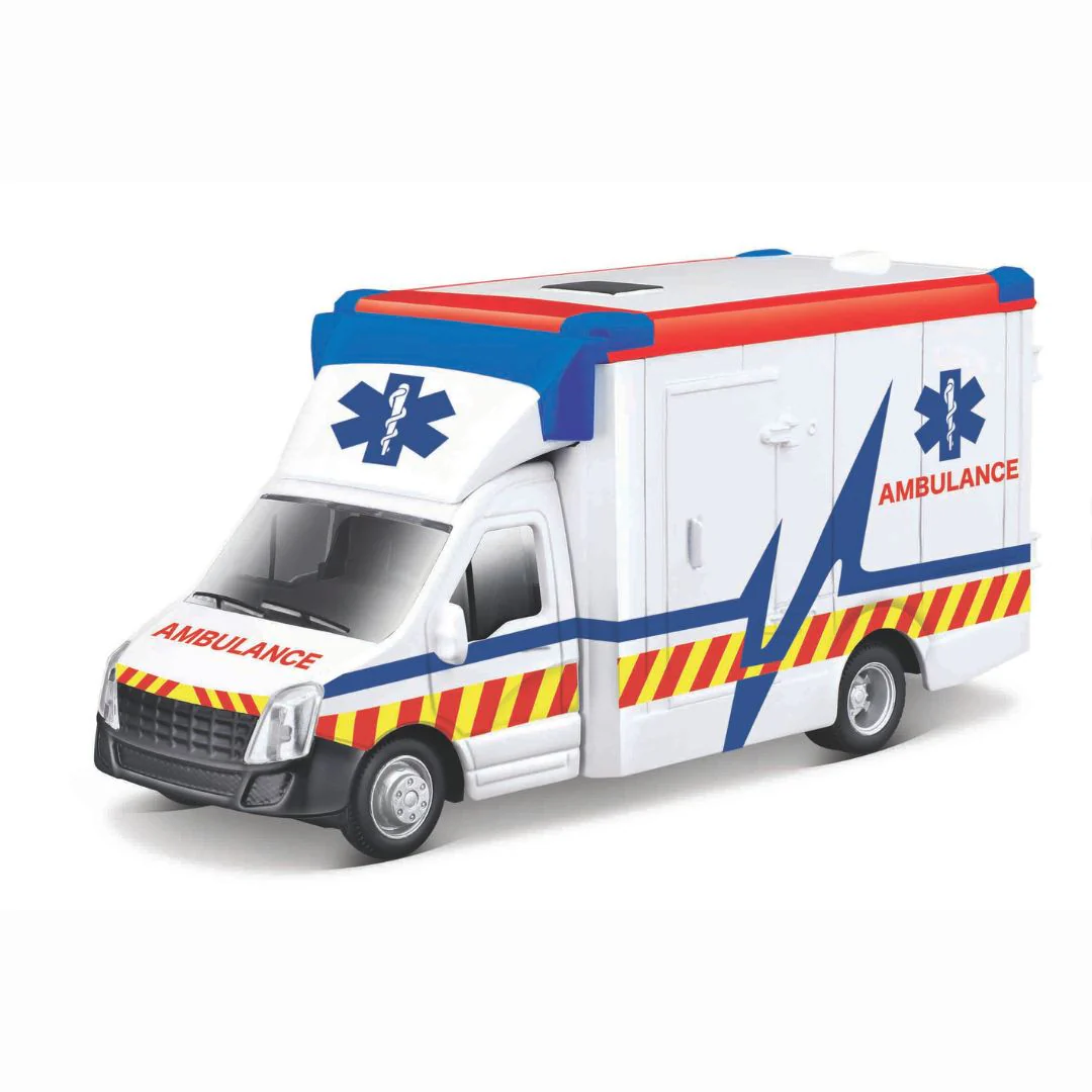 Bburago - Municipal Vehicle Truck , Ambulance With Stretcher 18-32266