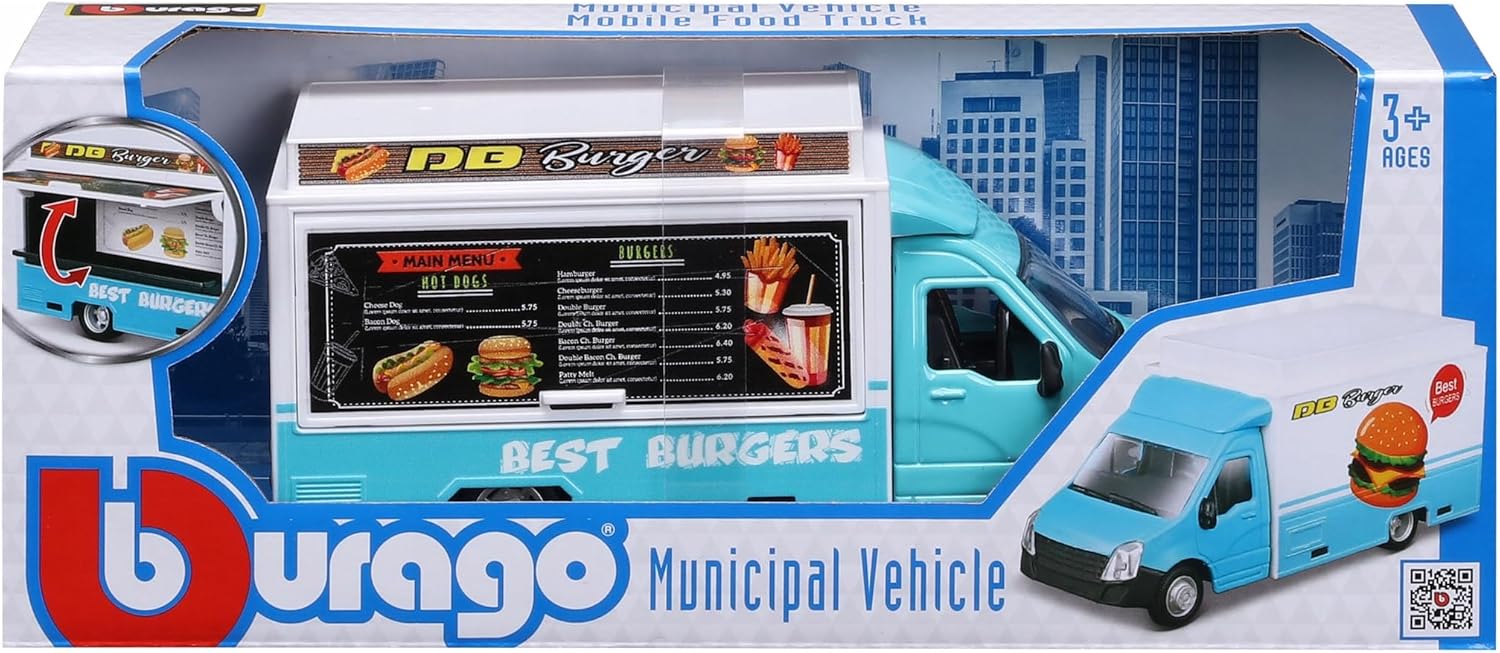 Bburago - Municipal Vehicle, Mobile Food Truck 18-32271