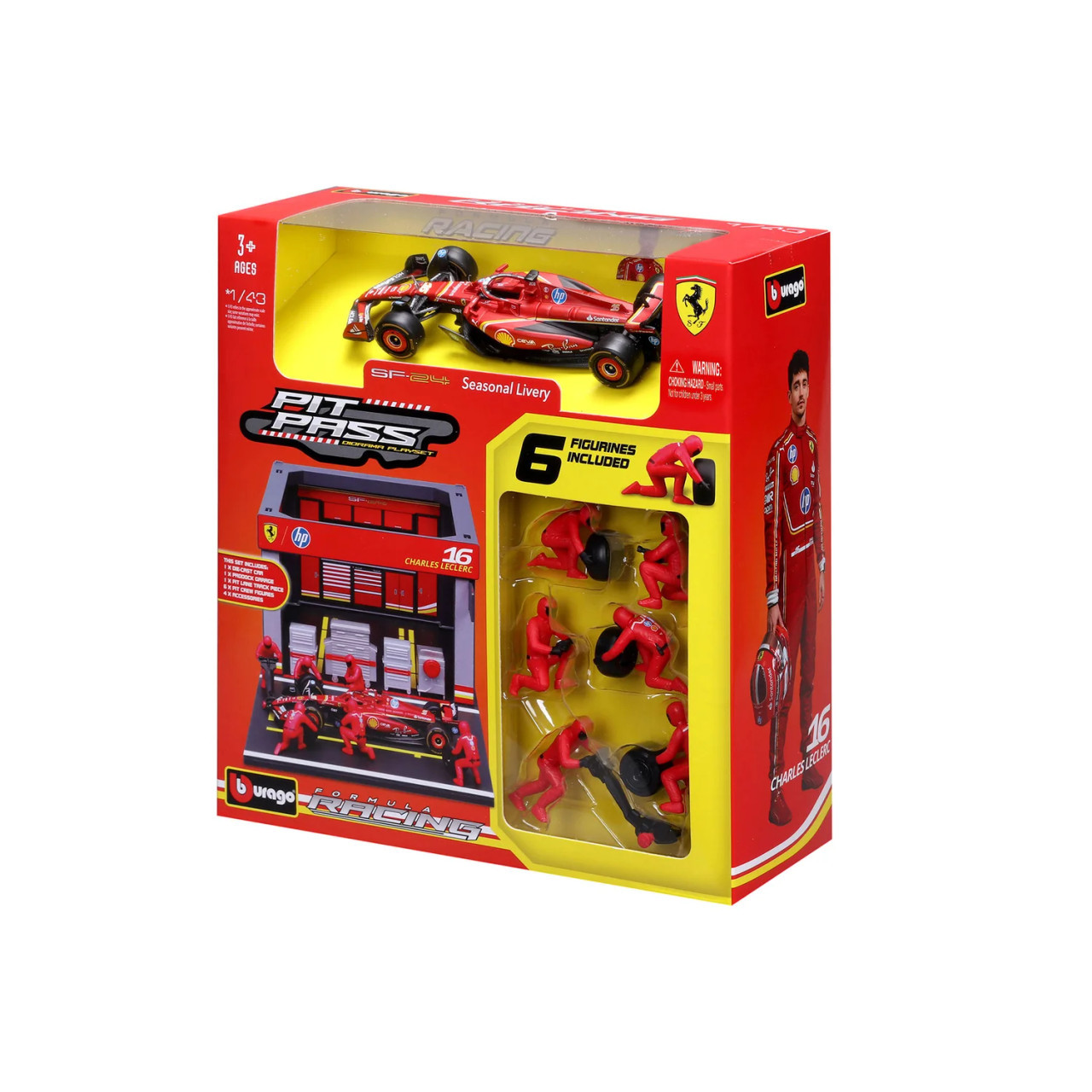 Bburago - 1:43 Formula 1, Ferrari Sf-2416 Leclerc 18-36862