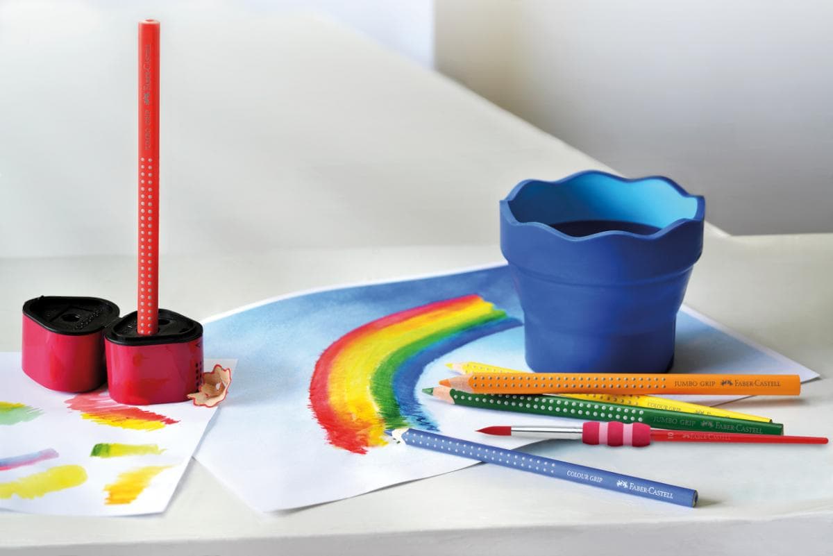 Faber Castell - Δοχείο Πινέλων Click & Go Μπλέ 181527